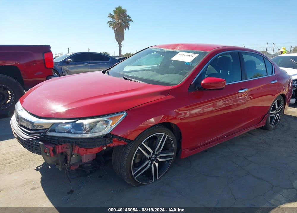 2016 HONDA ACCORD SPORT VIN: 1HGCR2F50GA096817