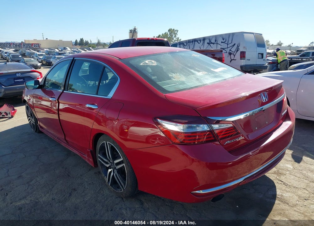 2016 HONDA ACCORD SPORT VIN: 1HGCR2F50GA096817