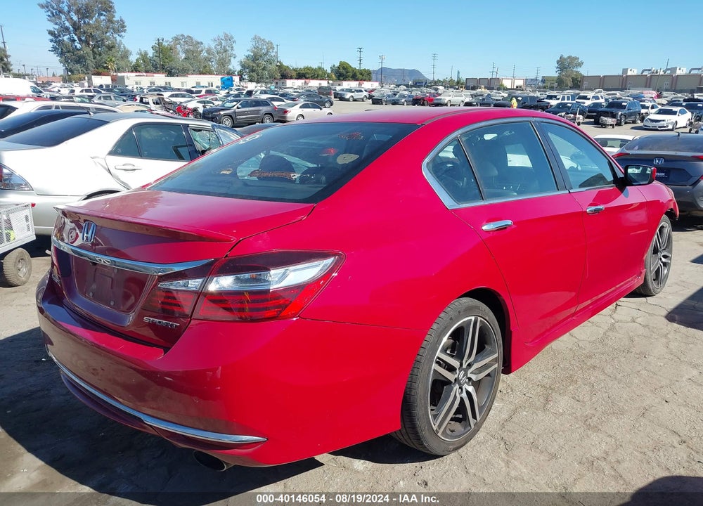 2016 HONDA ACCORD SPORT VIN: 1HGCR2F50GA096817