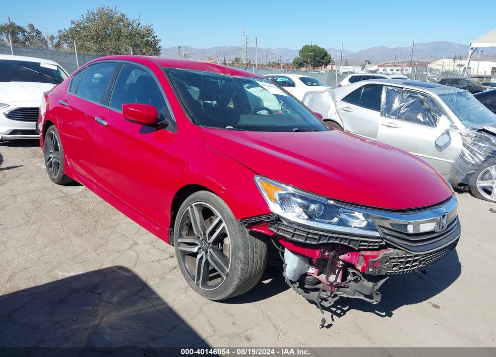 2016 HONDA ACCORD SPORT VIN: 1HGCR2F50GA096817