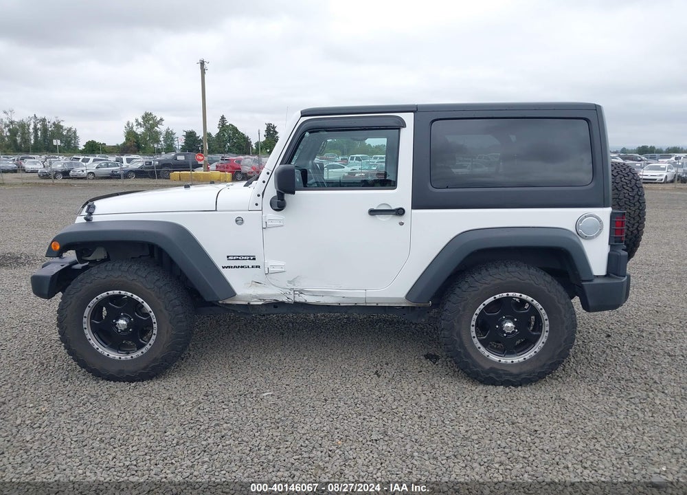 2012 JEEP WRANGLER SPORT VIN: 1C4AJWAGXCL247061