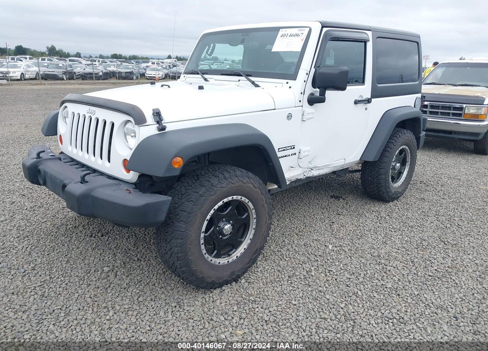2012 JEEP WRANGLER SPORT VIN: 1C4AJWAGXCL247061