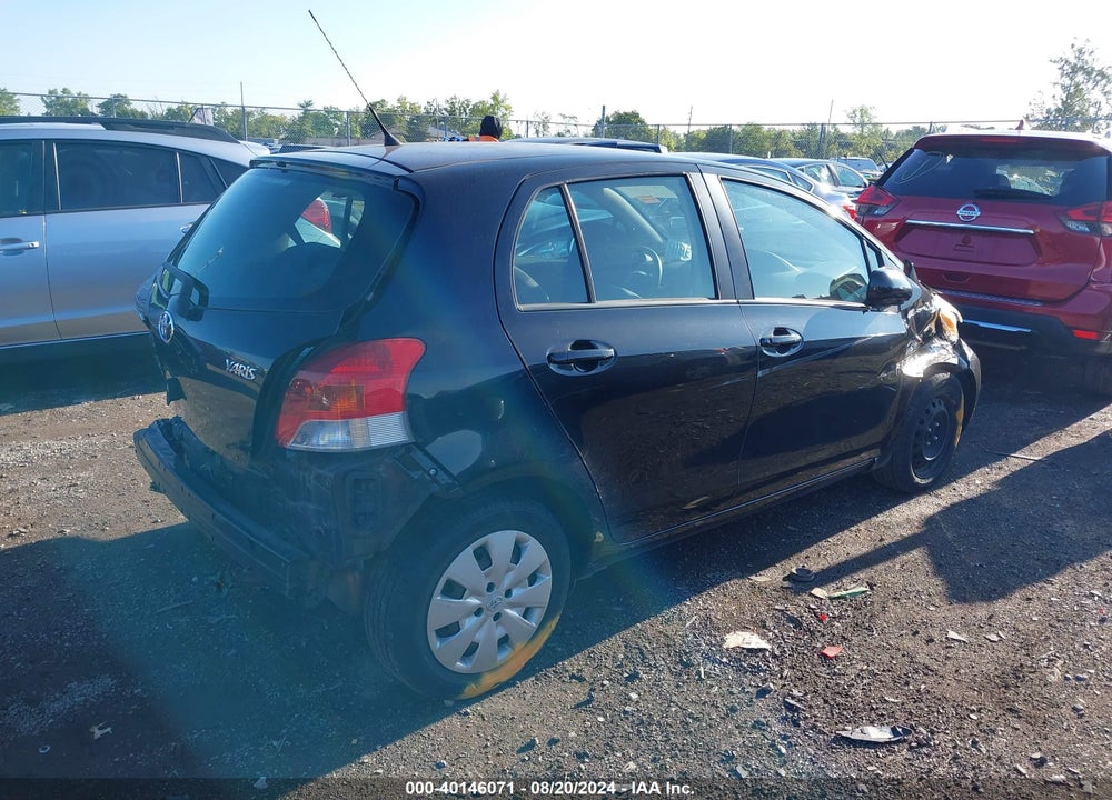 2010 TOYOTA YARIS VIN: JTDKT4K33A5324613