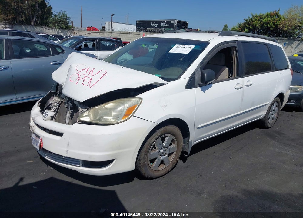 2005 TOYOTA SIENNA LE VIN: 5TDZA23C55S245323
