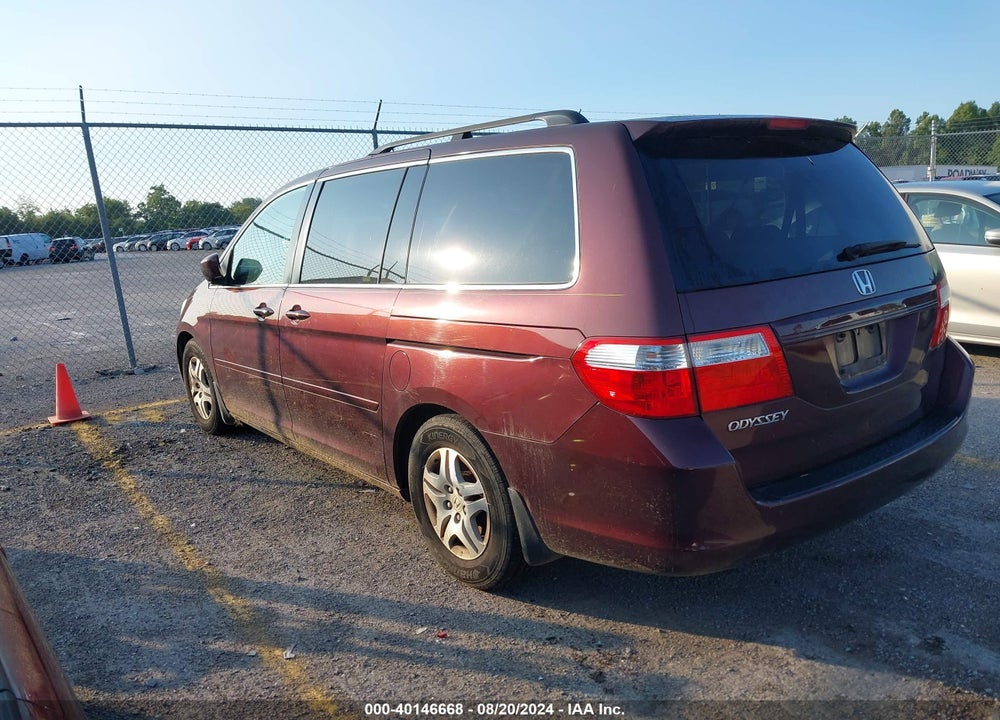 2007 HONDA ODYSSEY EX-L VIN: 5FNRL38757B445489