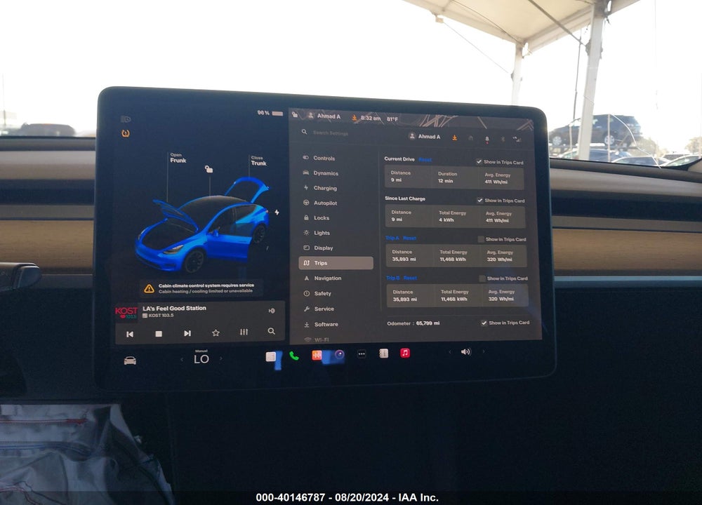2021 TESLA MODEL Y LONG RANGE DUAL MOTOR ALL-WHEEL DRIVE VIN: 5YJYGAEEXMF150410