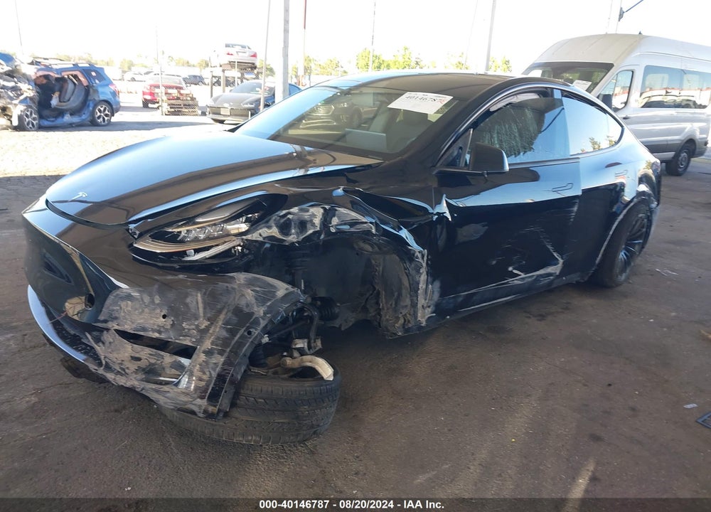 2021 TESLA MODEL Y LONG RANGE DUAL MOTOR ALL-WHEEL DRIVE VIN: 5YJYGAEEXMF150410
