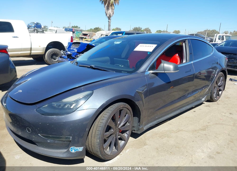 2020 TESLA MODEL 3 PERFORMANCE DUAL MOTOR ALL-WHEEL DRIVE VIN: 5YJ3E1EC5LF796225