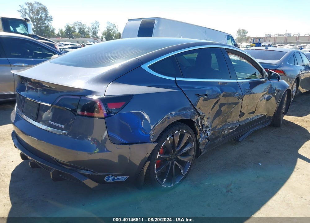 2020 TESLA MODEL 3 PERFORMANCE DUAL MOTOR ALL-WHEEL DRIVE VIN: 5YJ3E1EC5LF796225