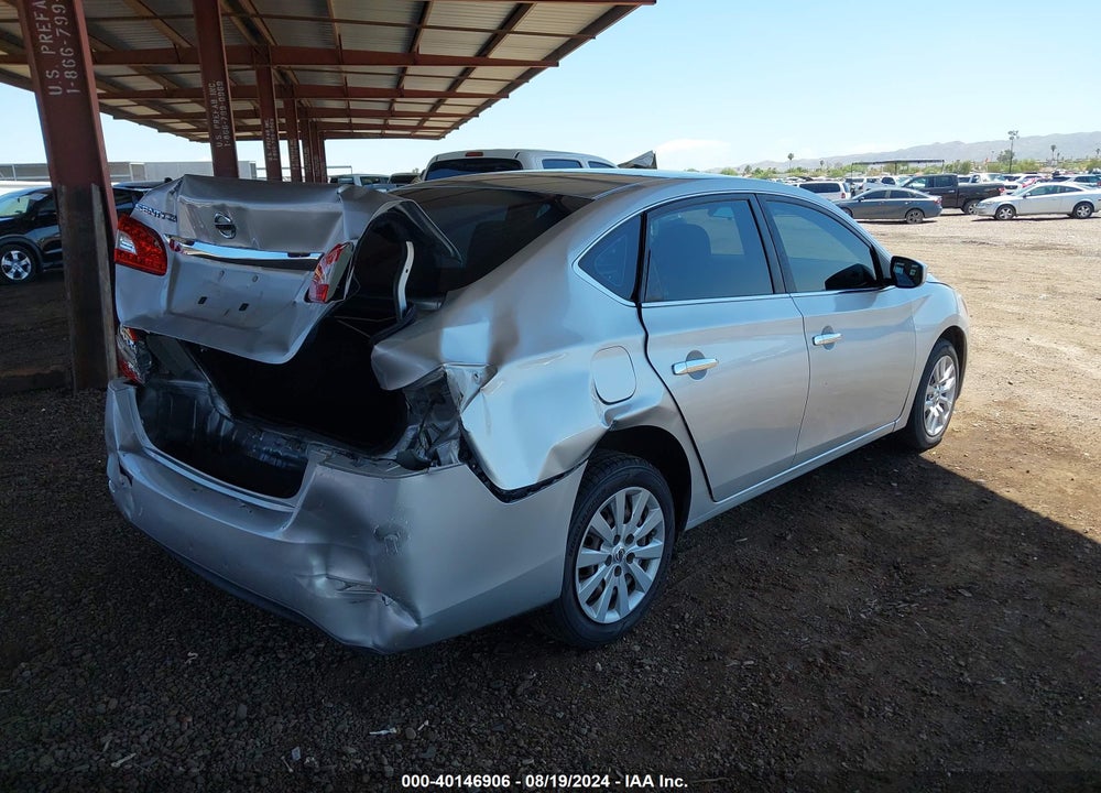 2015 NISSAN SENTRA S VIN: 3N1AB7AP4FY327585