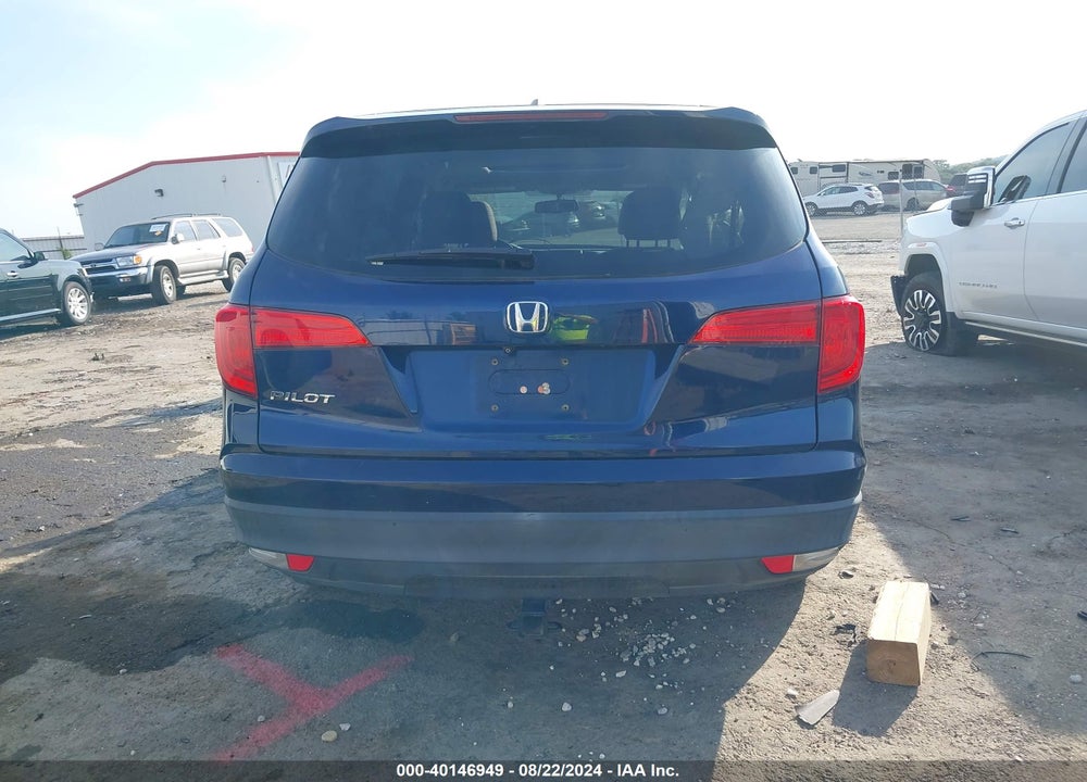 2017 HONDA PILOT EX-L VIN: 5FNYF5H51HB025050