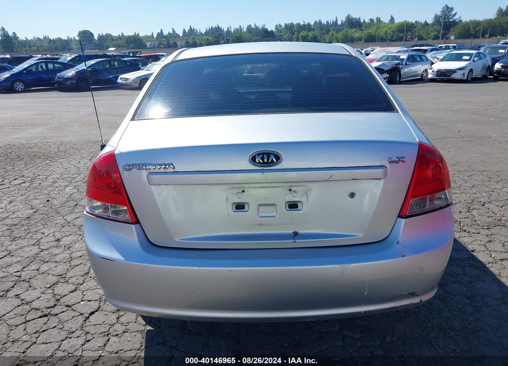 2009 KIA SPECTRA LX VIN: KNAFE222895612143
