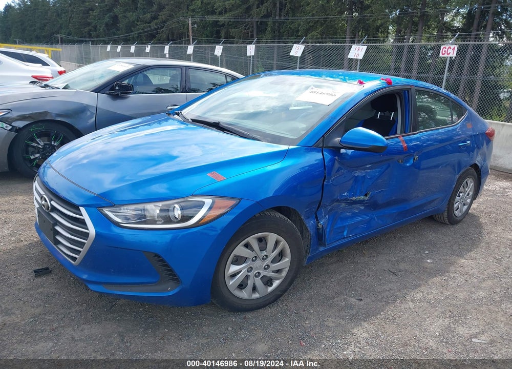 2017 HYUNDAI ELANTRA SE VIN: KMHD74LF2HU410741