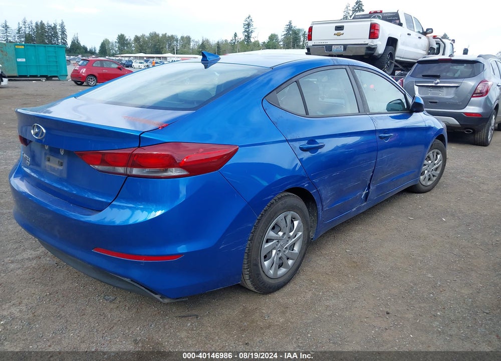 2017 HYUNDAI ELANTRA SE VIN: KMHD74LF2HU410741