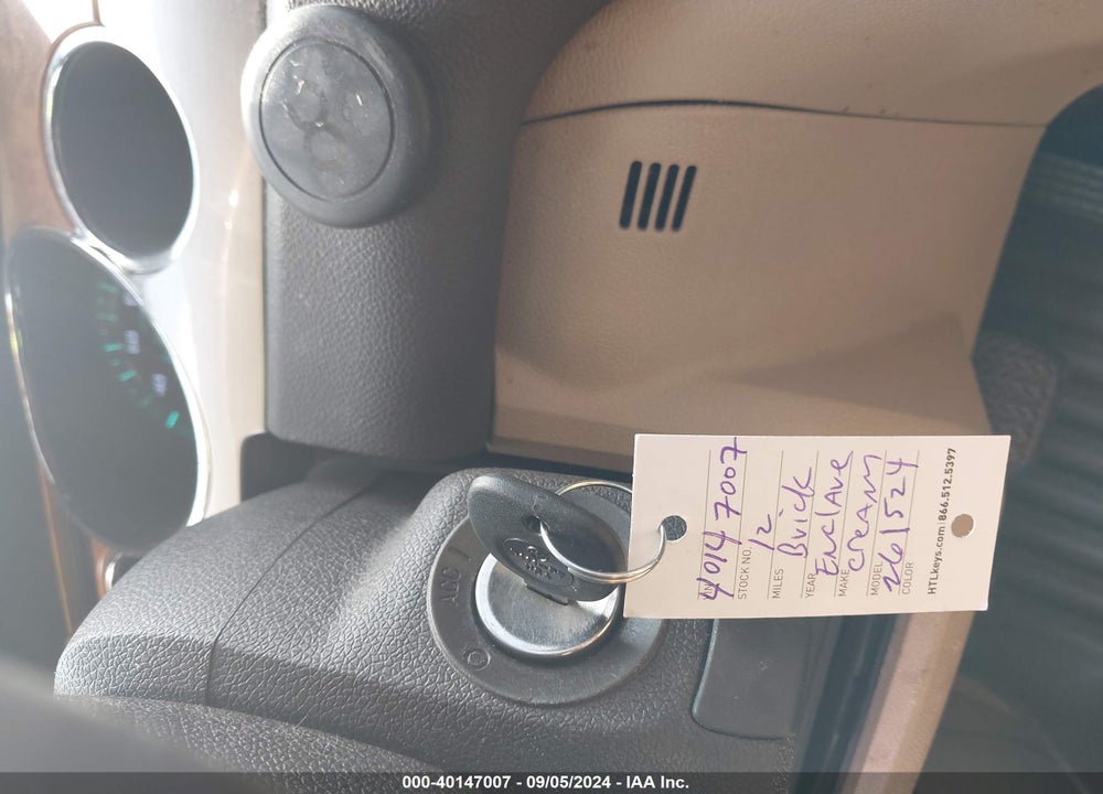 2012 BUICK ENCLAVE LEATHER VIN: 5GAKRCED5CJ261524