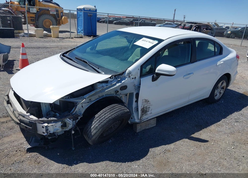 2014 HONDA CIVIC LX VIN: 19XFB2F59EE229343