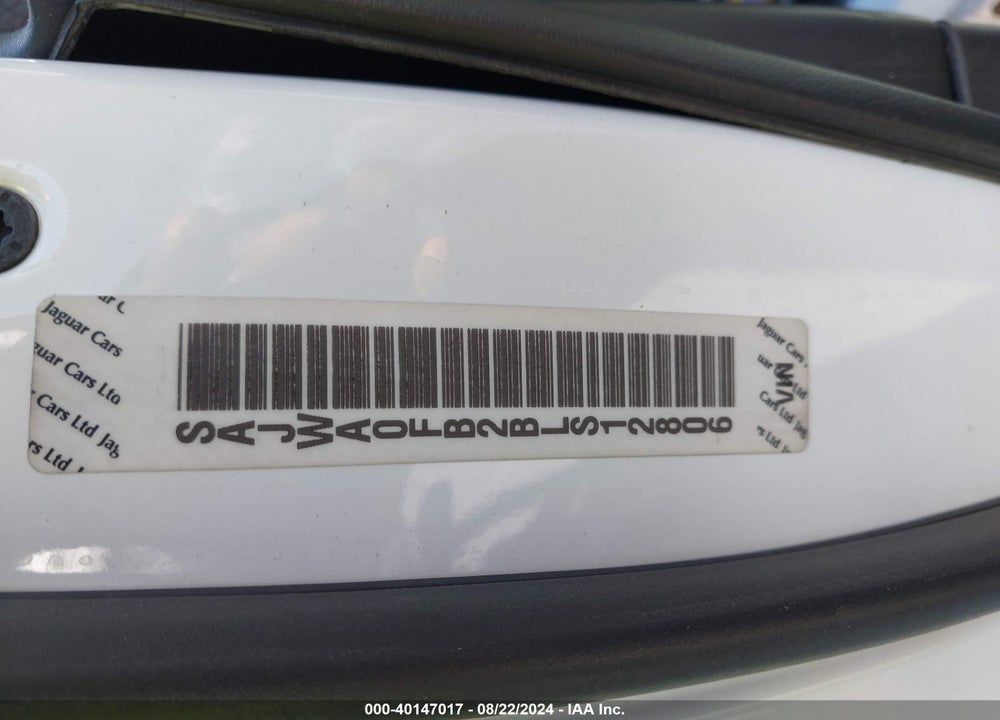 2011 JAGUAR XF VIN: SAJWA0FB2BLS12806