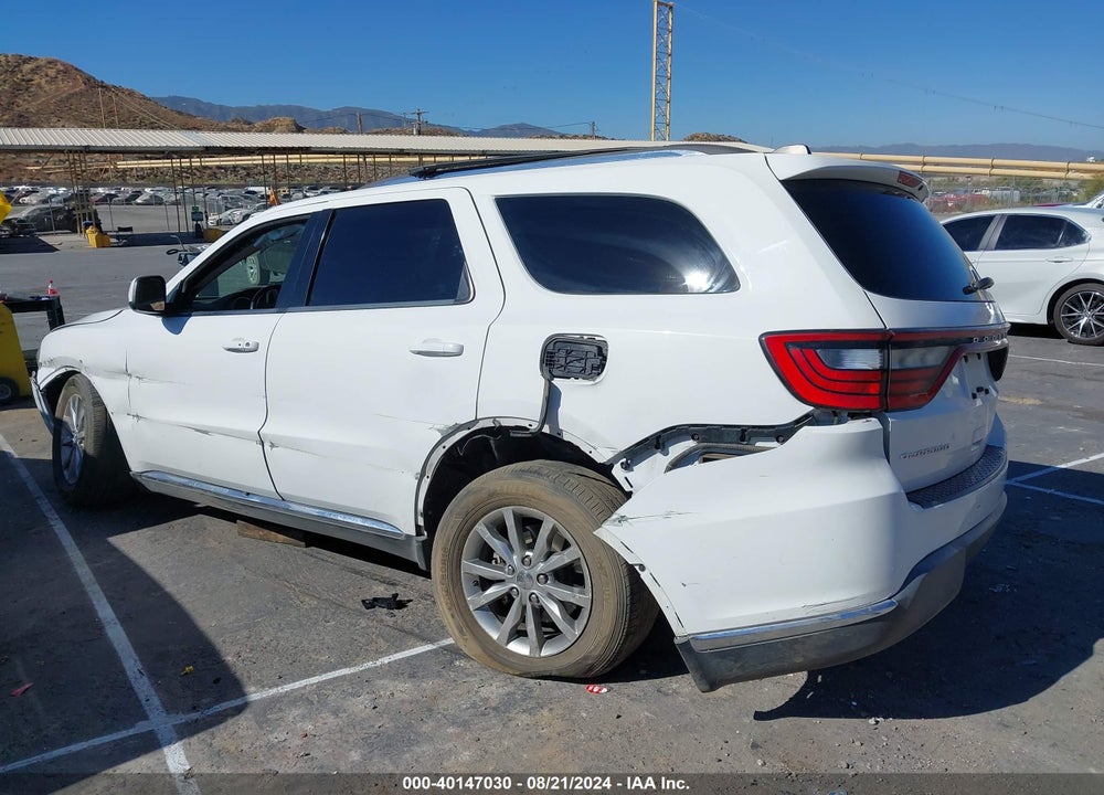 2016 DODGE DURANGO SXT VIN: 1C4RDHAG4GC502833