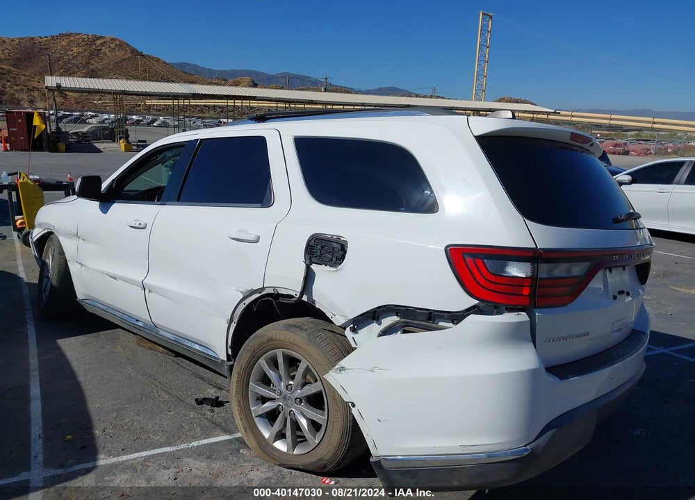 2016 DODGE DURANGO SXT VIN: 1C4RDHAG4GC502833