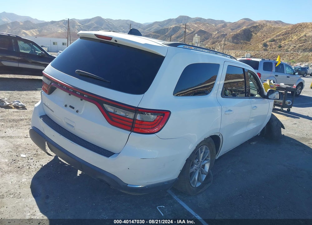 2016 DODGE DURANGO SXT VIN: 1C4RDHAG4GC502833