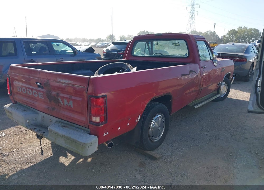 1990 DODGE D-SERIES D200/D250 VIN: 1B7KE26Z9LS722054