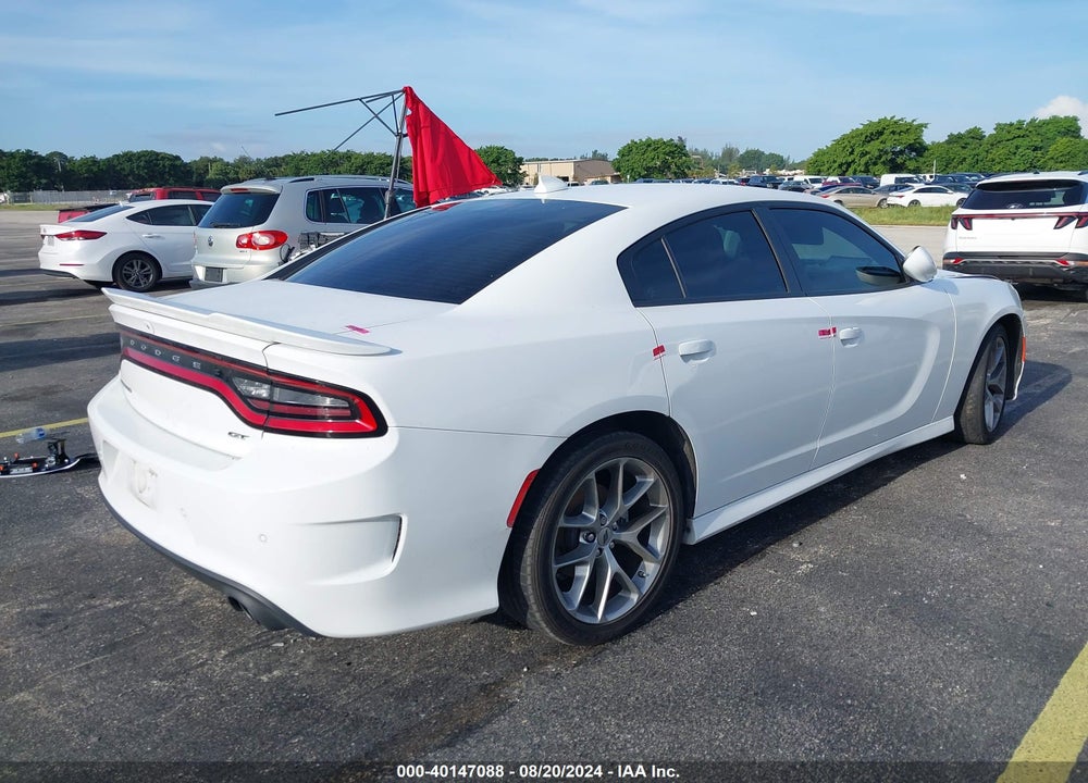 2022 DODGE CHARGER GT RWD VIN: 2C3CDXHG4NH197998