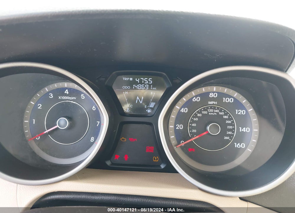 2013 HYUNDAI ELANTRA GLS VIN: KMHDH4AE0DU724695