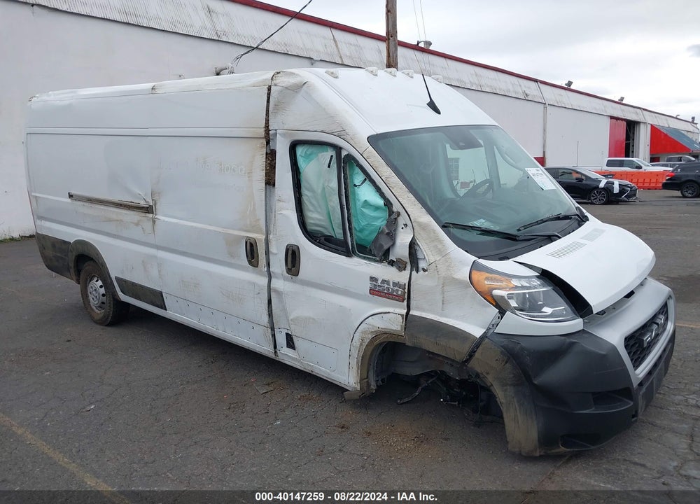 2022 RAM PROMASTER 3500 CARGO VAN HIGH ROOF 159 WB EXT VIN: 3C6MRVJG6NE125784