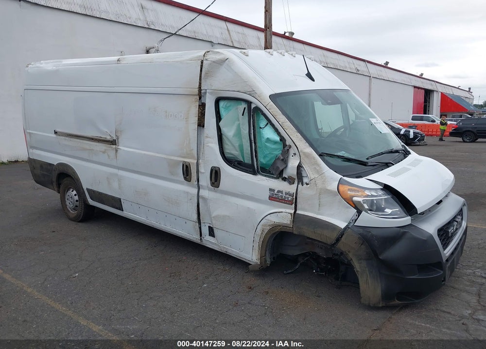 2022 RAM PROMASTER 3500 CARGO VAN HIGH ROOF 159 WB EXT VIN: 3C6MRVJG6NE125784