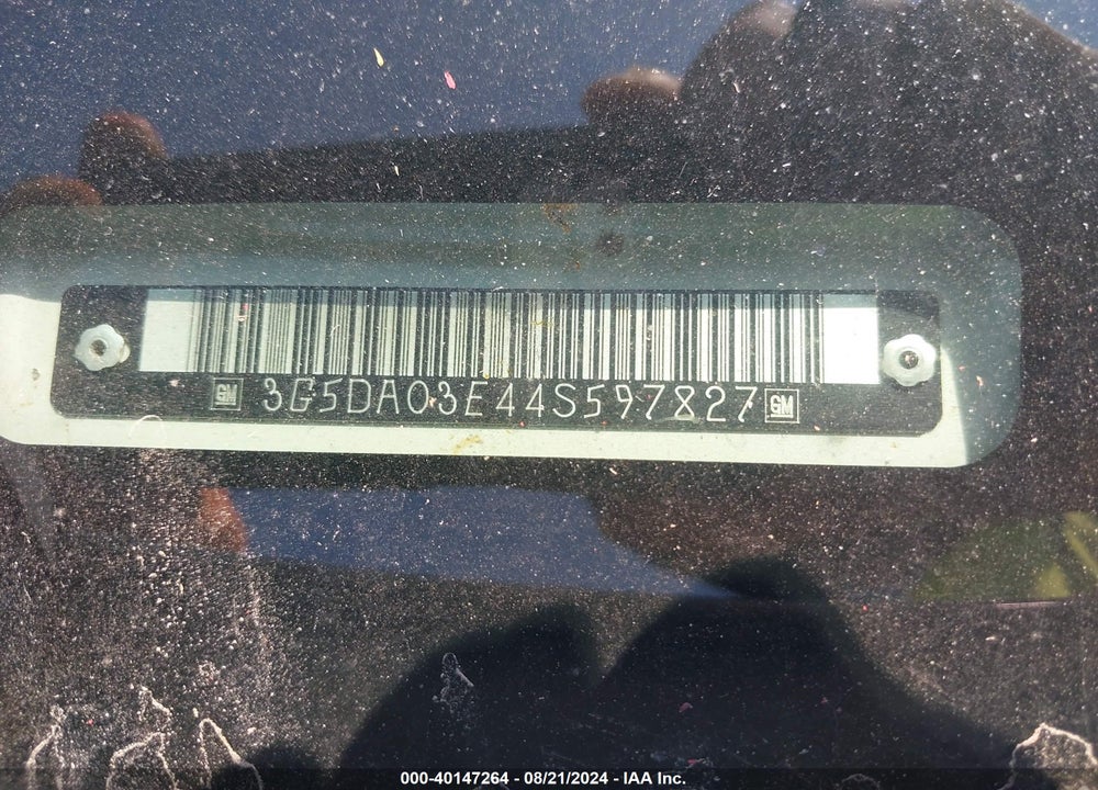 2004 BUICK RENDEZVOUS CX VIN: 3G5DA03E44S597827