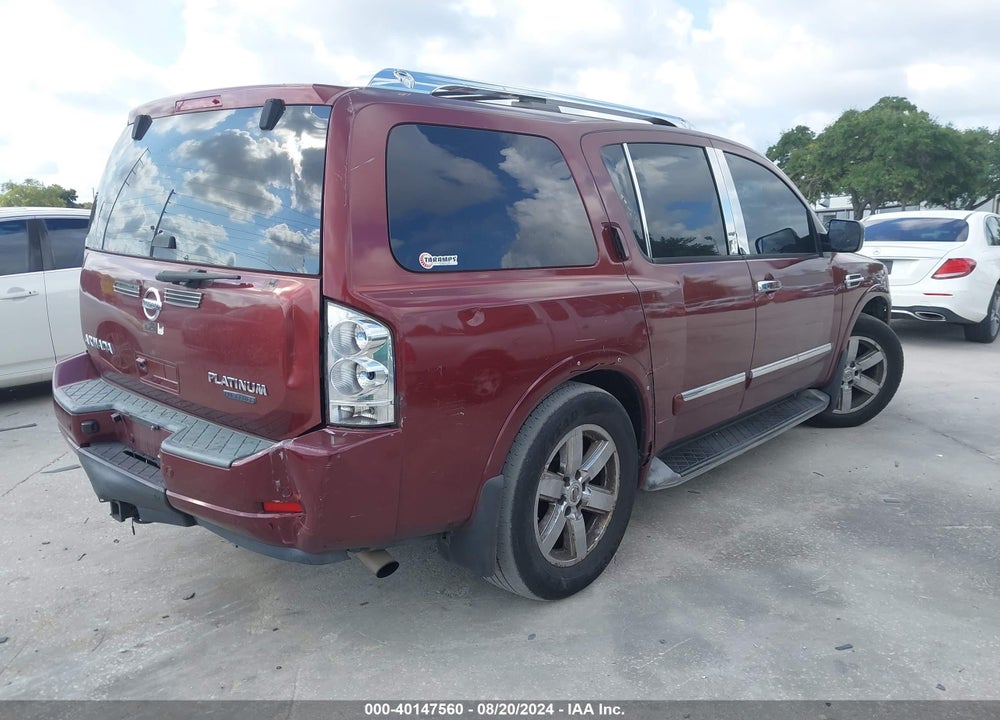 2010 NISSAN ARMADA PLATINUM VIN: 5N1BA0NF3AN616455