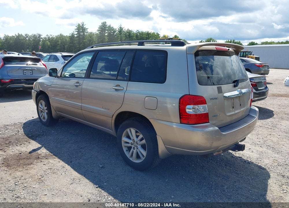 2007 TOYOTA HIGHLANDER HYBRID LIMITED V6 VIN: JTEEW21A470034150