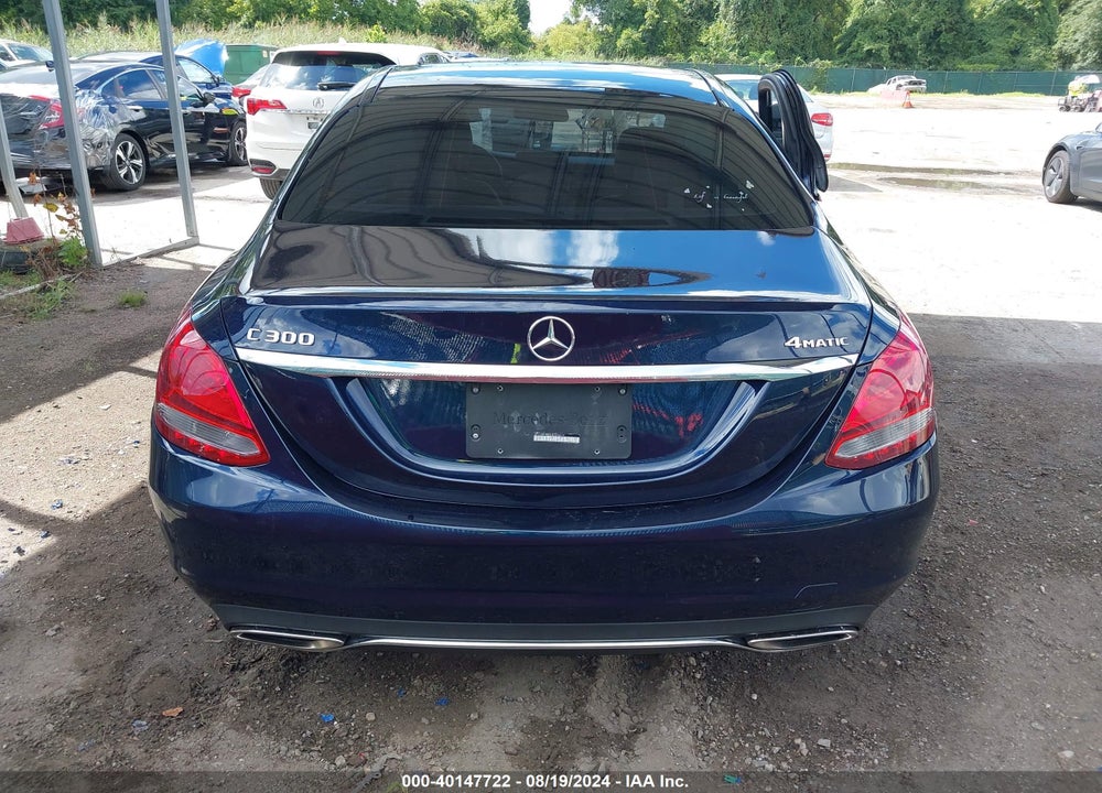 2018 MERCEDES-BENZ C 300 4MATIC VIN: WDDWF4KB6JR326614