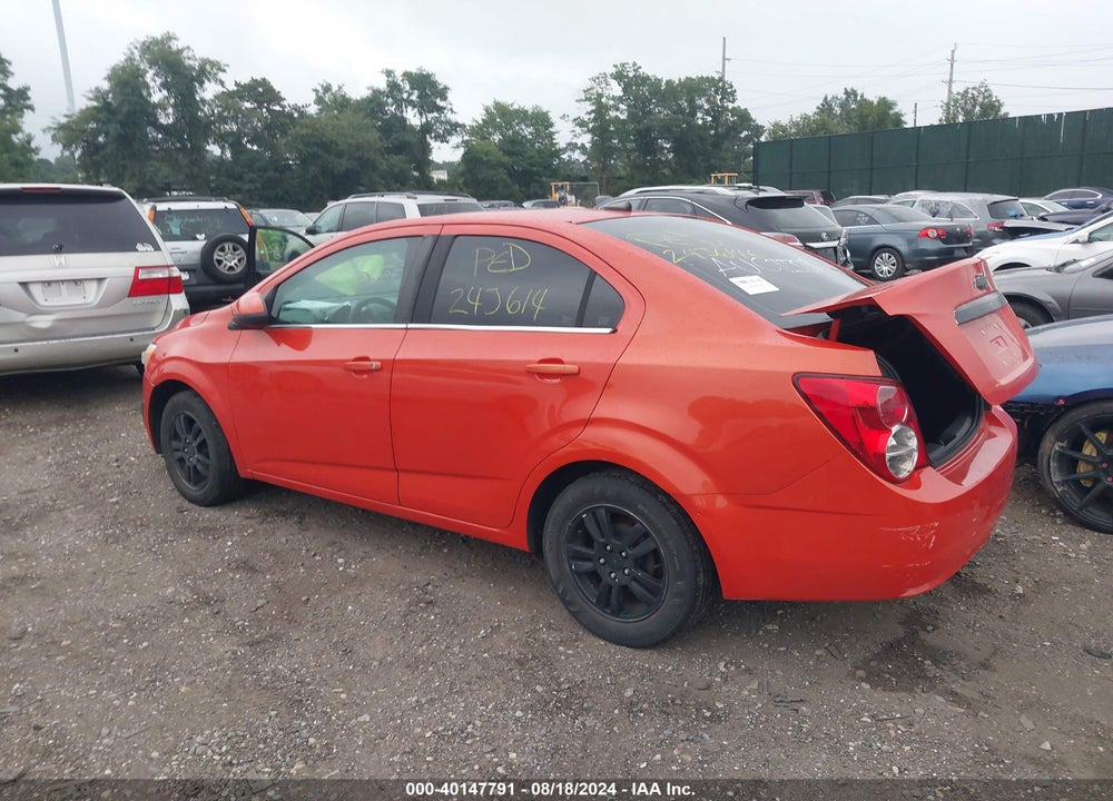 2012 CHEVROLET SONIC VIN: 1G1JC5SH8C4108531
