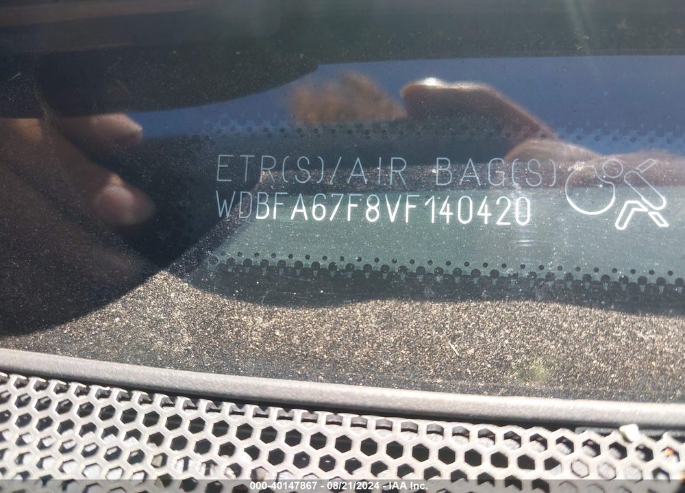 1997 MERCEDES-BENZ SL 500 VIN: WDBFA67F8VF140420