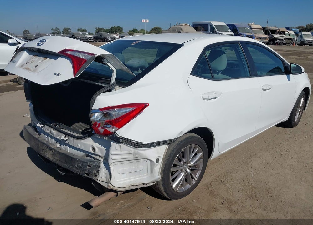 2014 TOYOTA COROLLA LE PLUS VIN: 5YFBURHE2EP067777