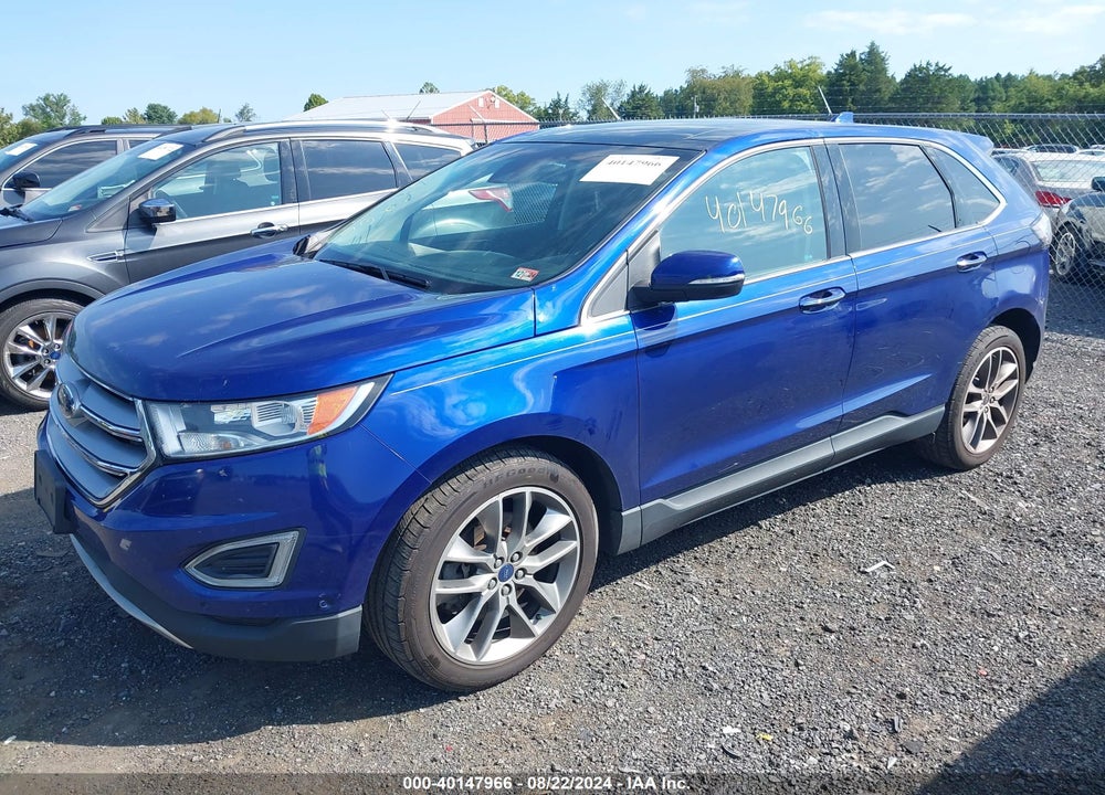 2015 FORD EDGE TITANIUM VIN: 2FMPK4K94FBB20057