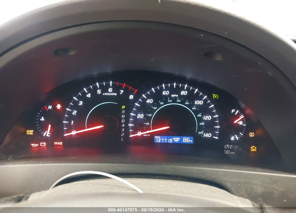 2009 TOYOTA CAMRY LE VIN: 4T1BE46K29U386061