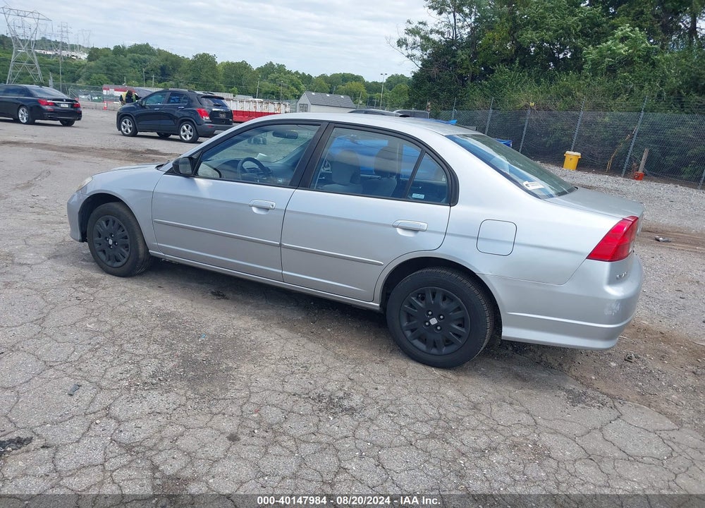 2005 HONDA CIVIC LX VIN: 2HGES16525H520844