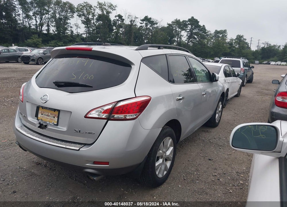 2011 NISSAN MURANO VIN: JN8AZ1MW4BW153953