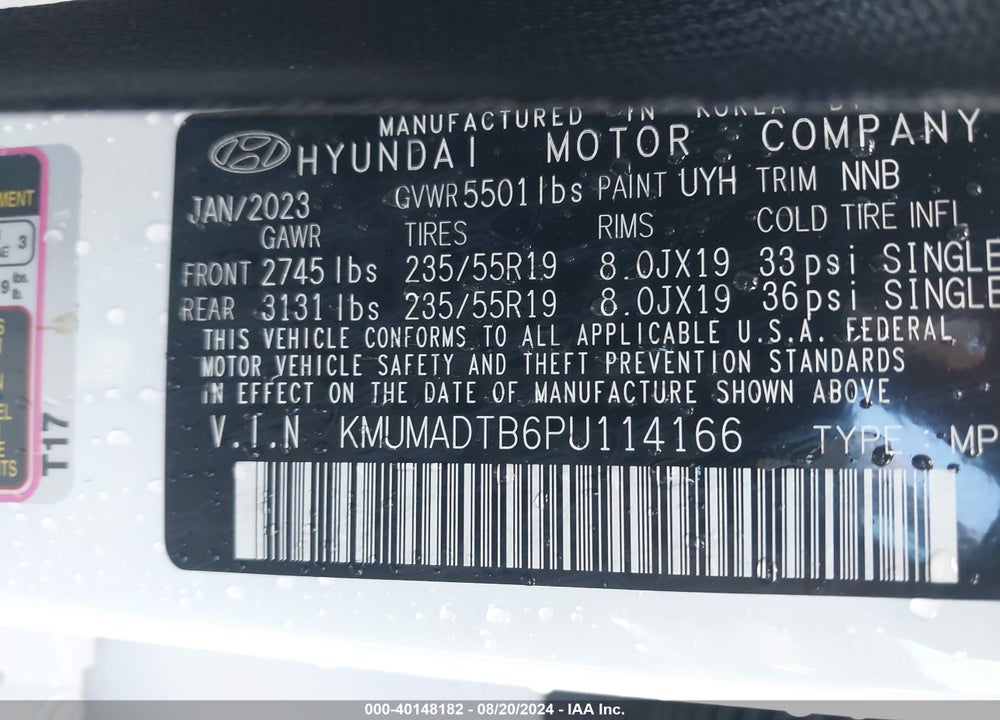 2023 GENESIS GV70 2.5T AWD VIN: KMUMADTB6PU114166