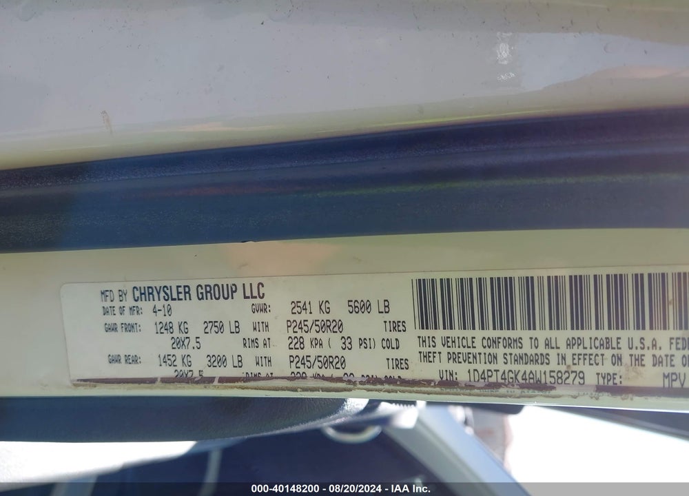 2010 NITRO DODGE  HEAT VIN: 1D4PT4GK4AW158279