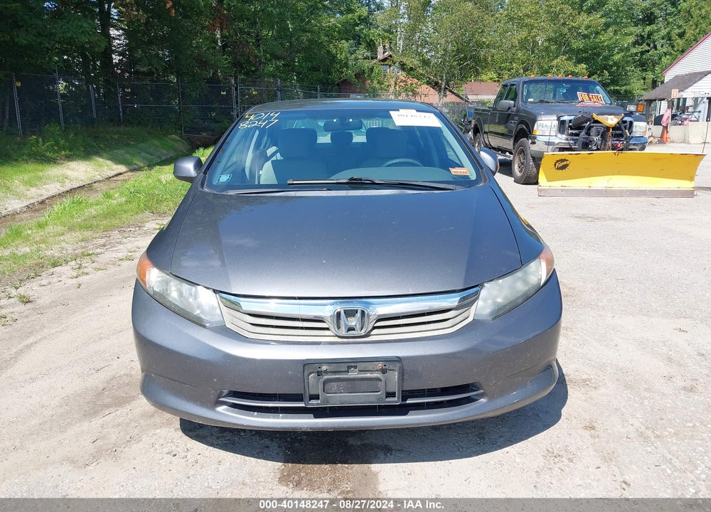 2012 HONDA CIVIC LX VIN: 2HGFB2F52CH584387