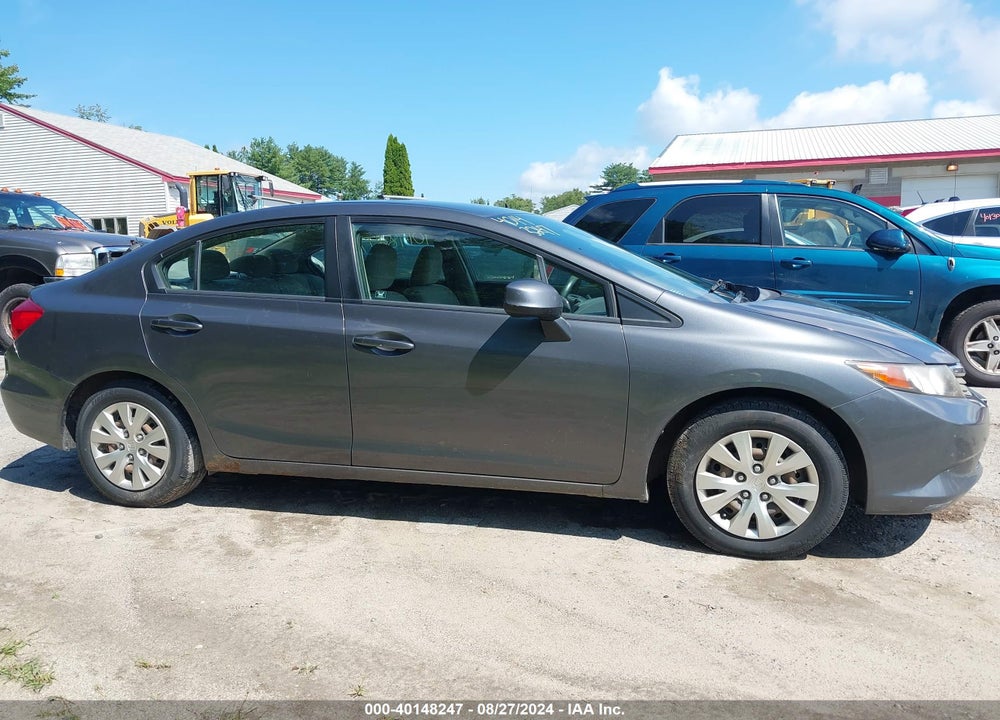 2012 HONDA CIVIC LX VIN: 2HGFB2F52CH584387