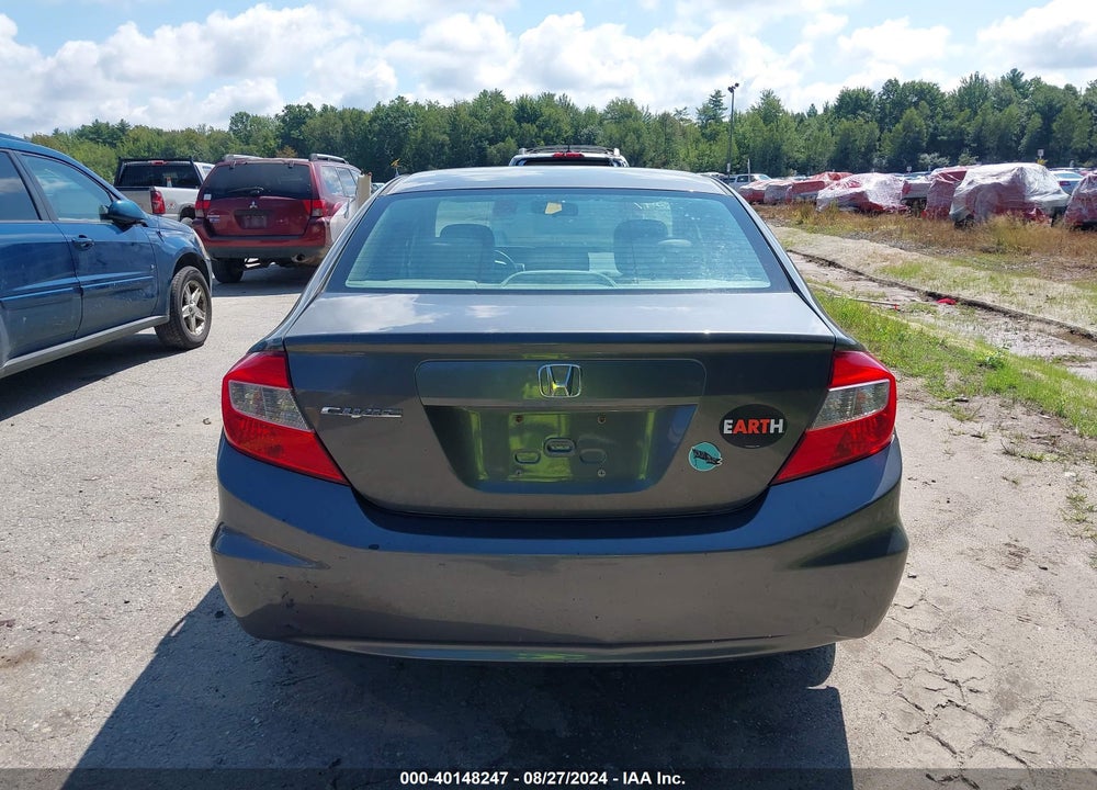 2012 HONDA CIVIC LX VIN: 2HGFB2F52CH584387