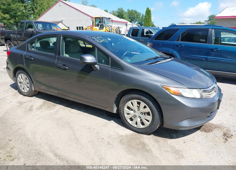2012 HONDA CIVIC LX VIN: 2HGFB2F52CH584387