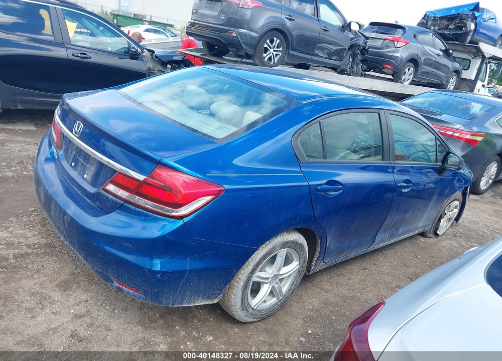 2013 HONDA CIVIC LX VIN: 19XFB2F54DE076756