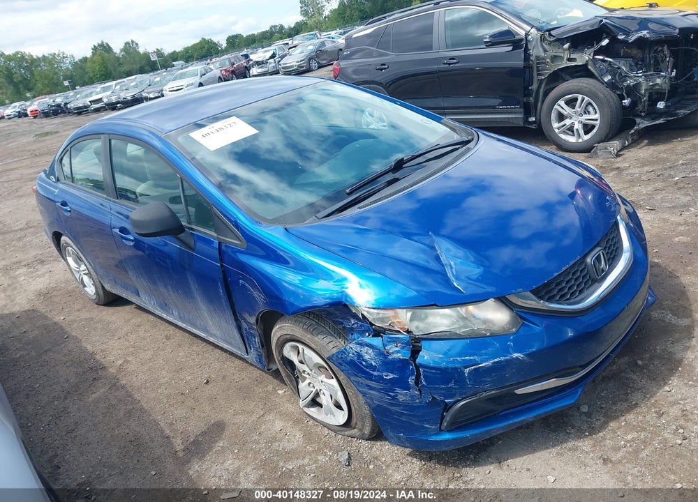 2013 HONDA CIVIC LX VIN: 19XFB2F54DE076756