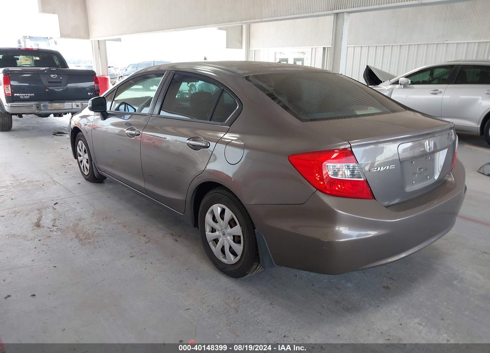 2012 HONDA CIVIC LX VIN: 19XFB2F56CE047614