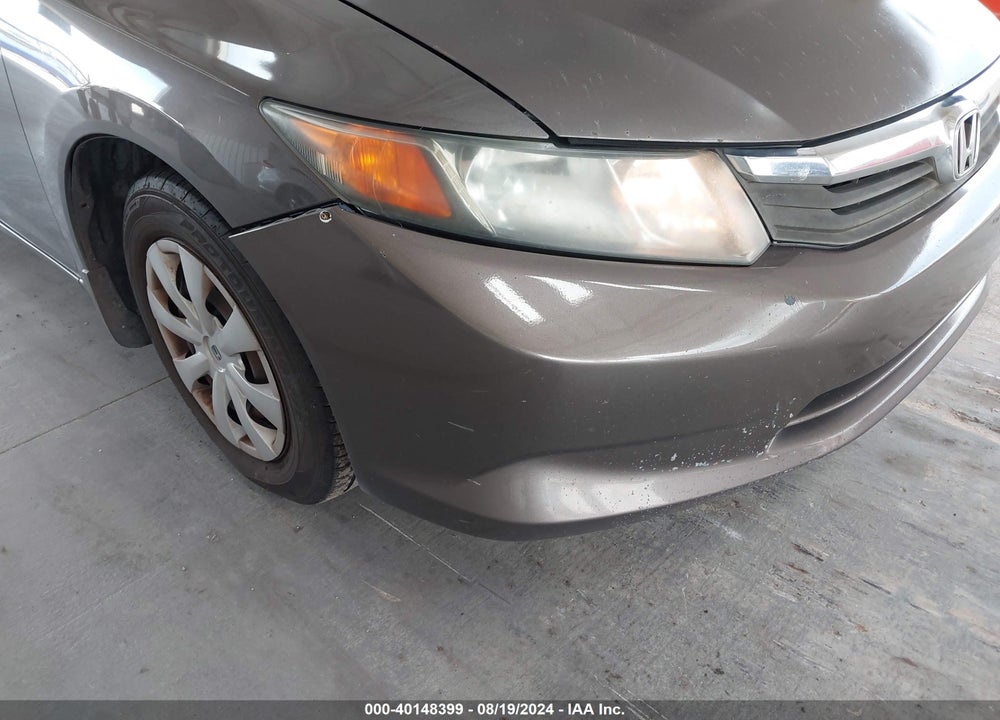 2012 HONDA CIVIC LX VIN: 19XFB2F56CE047614